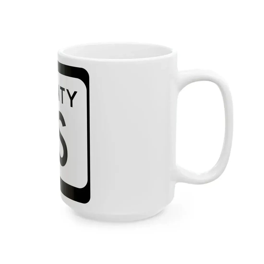 WIS County SS (Wisconsin) (Road Sign) White Coffee Mug - Go Mug Yourself