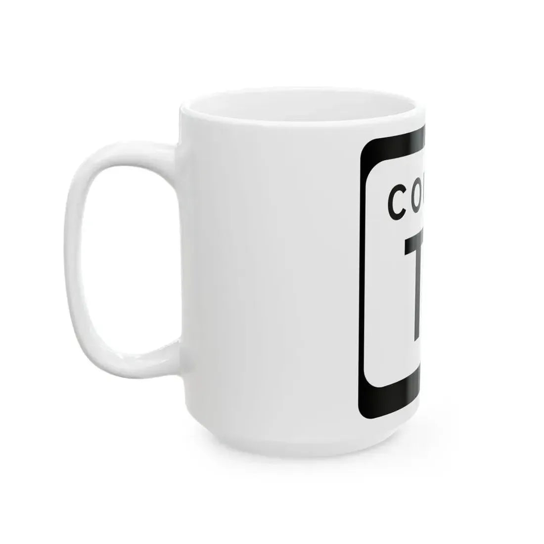WIS County TA (Wisconsin) (Road Sign) White Coffee Mug - Go Mug Yourself