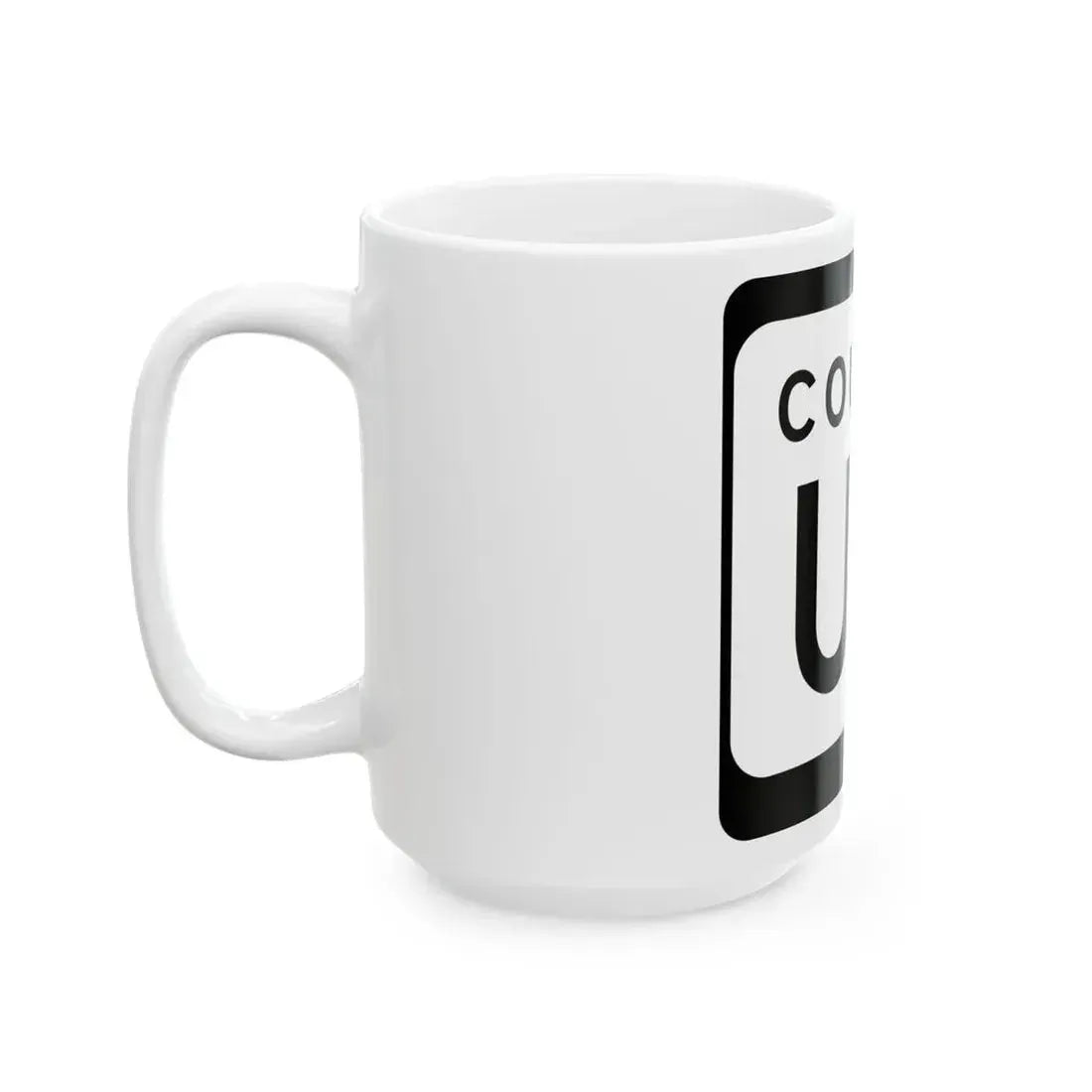 WIS County UU (Wisconsin) (Road Sign) White Coffee Mug - Go Mug Yourself