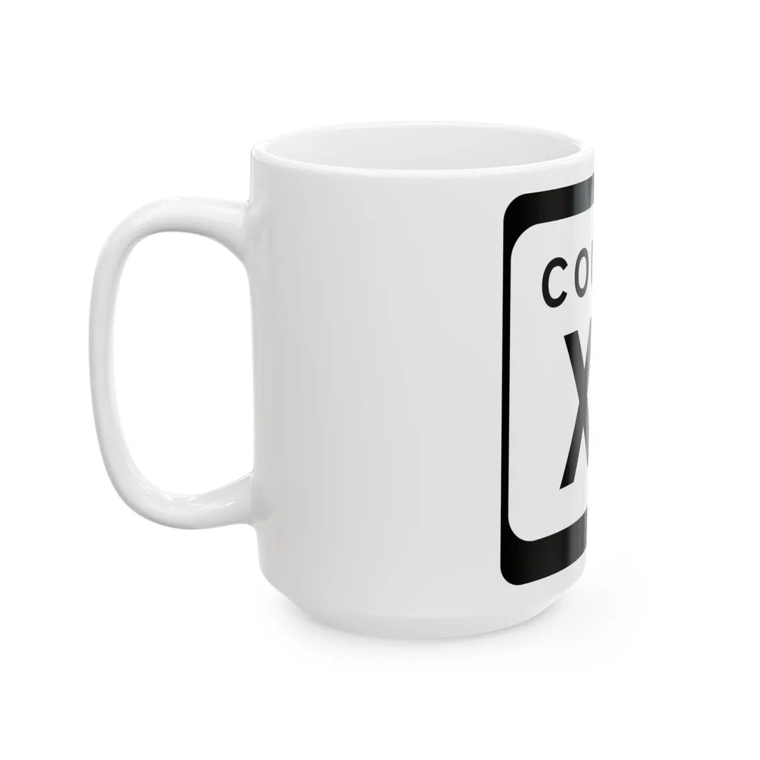 WIS County XX (Wisconsin) (Road Sign) White Coffee Mug - Go Mug Yourself