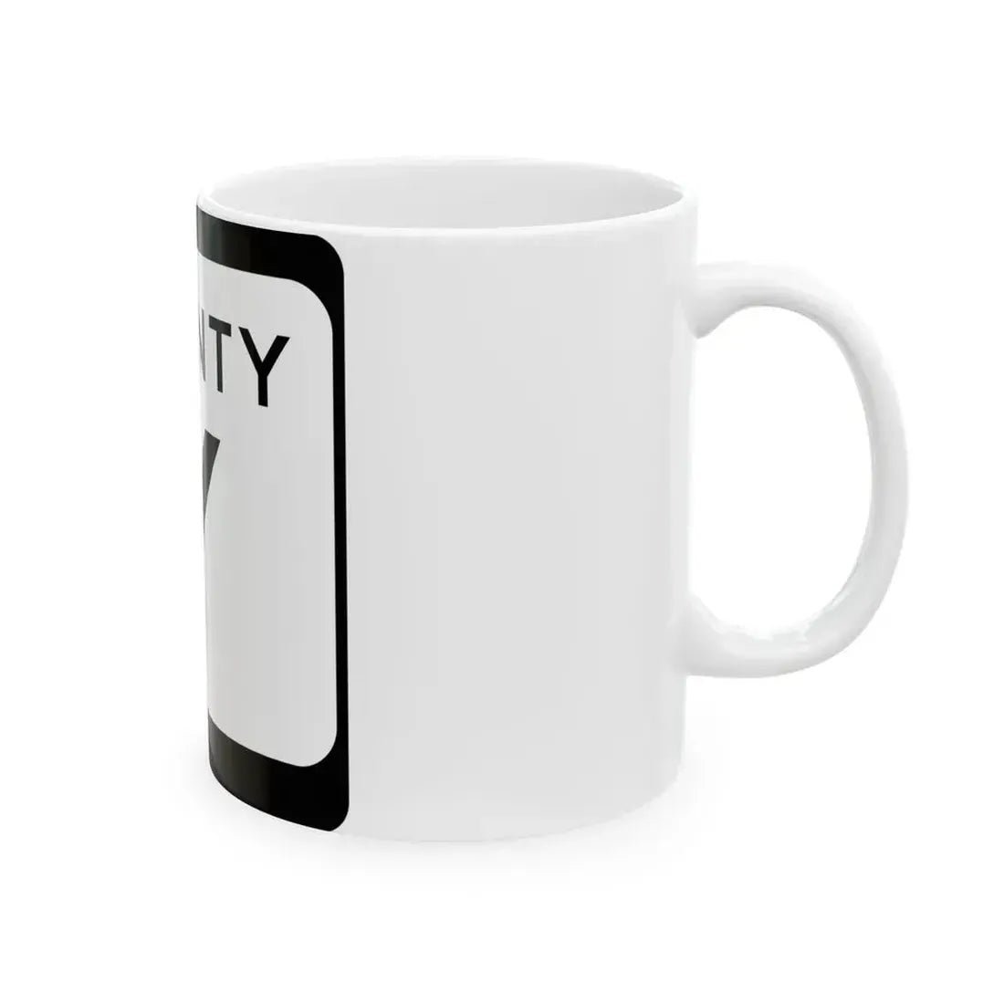 WIS County Y (Wisconsin) (Road Sign) White Coffee Mug - Go Mug Yourself