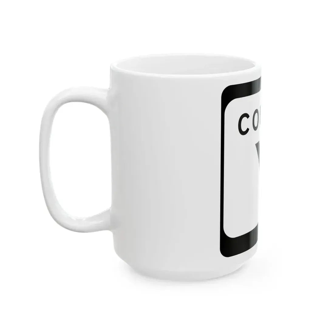 WIS County Y (Wisconsin) (Road Sign) White Coffee Mug - Go Mug Yourself