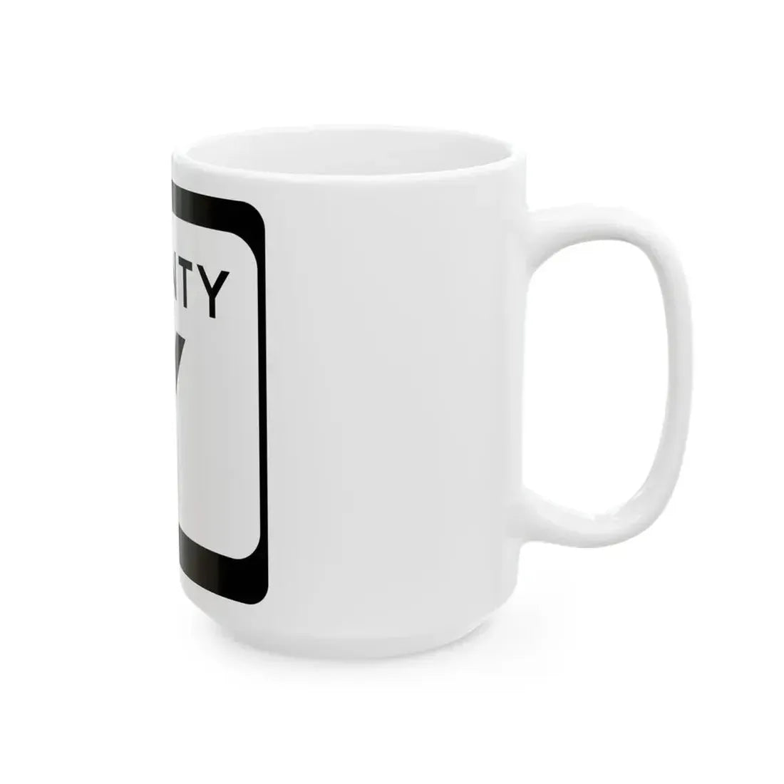 WIS County Y (Wisconsin) (Road Sign) White Coffee Mug - Go Mug Yourself