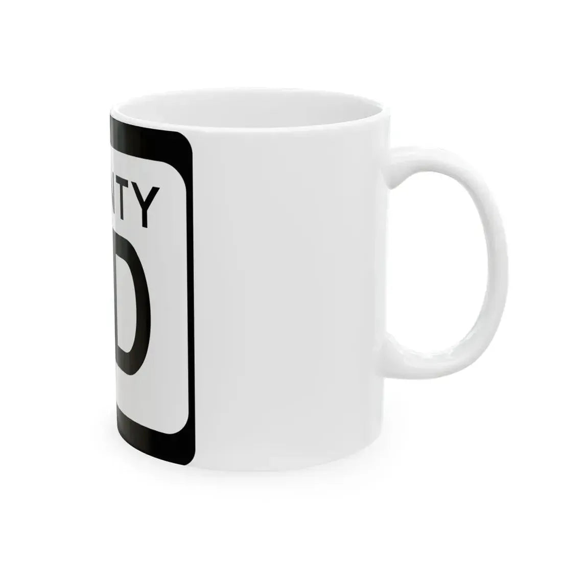 WIS County YD (Wisconsin) (Road Sign) White Coffee Mug - Go Mug Yourself