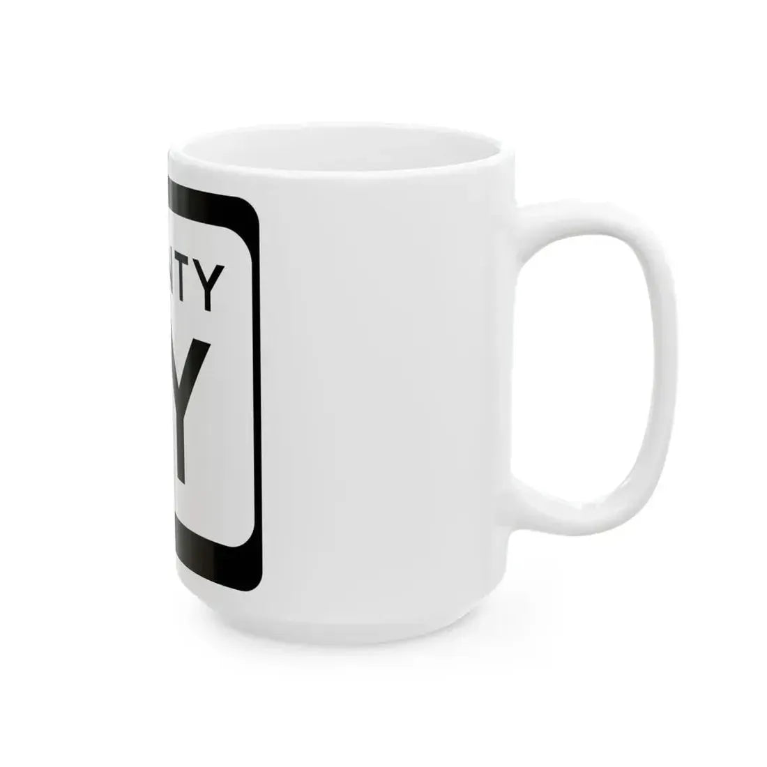 WIS County YY (Wisconsin) (Road Sign) White Coffee Mug - Go Mug Yourself