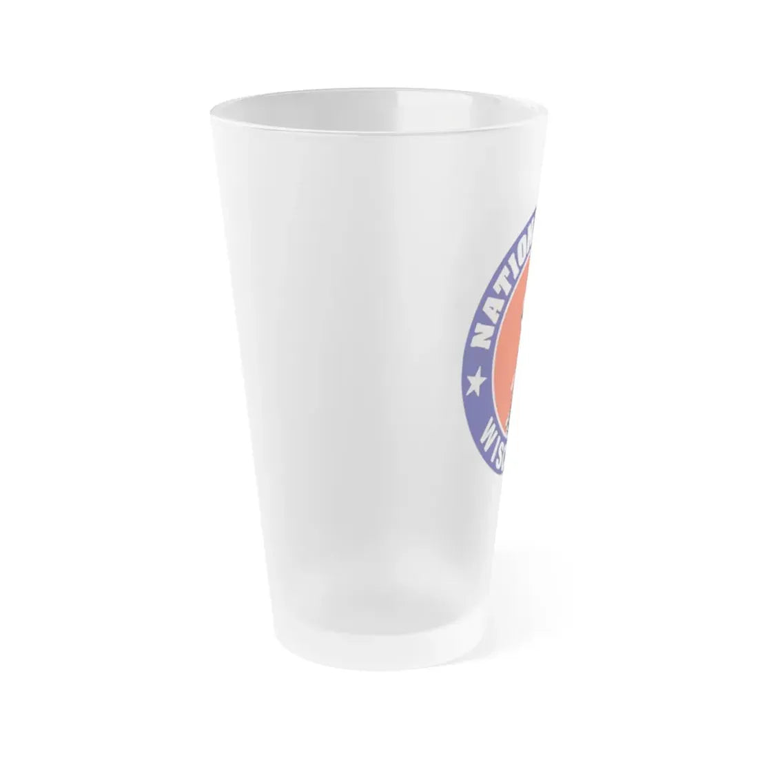 Wisconsin National Guard - Frosted Pint Glass 16oz - Go Mug Yourself