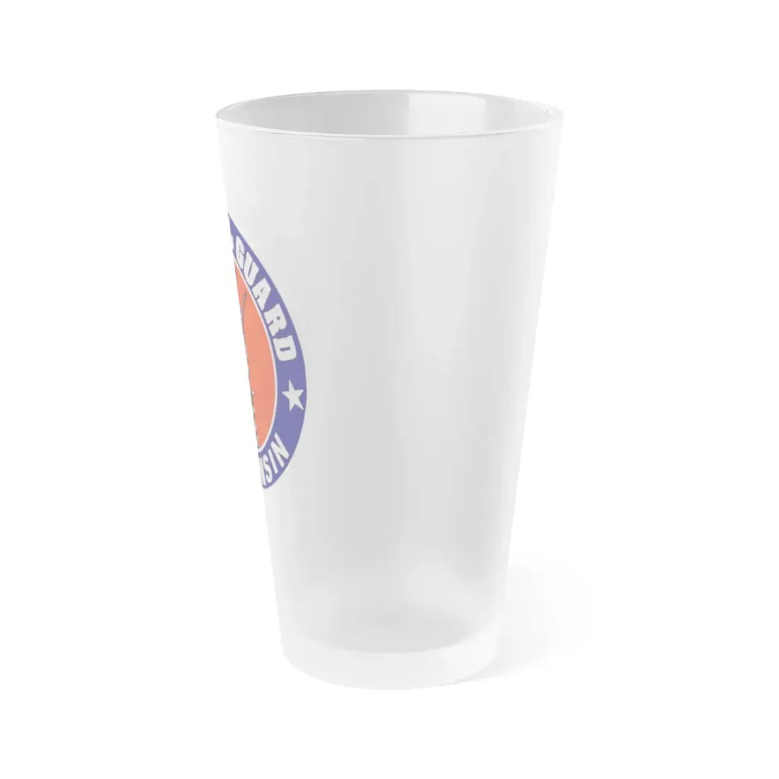 Wisconsin National Guard - Frosted Pint Glass 16oz - Go Mug Yourself