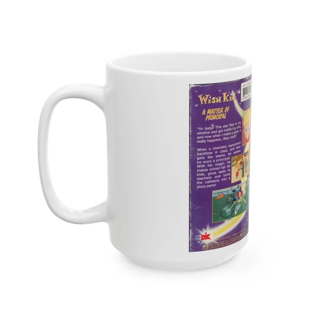 WISH KID A MATTER OF PRINCIPAL (VHS COVER) - White Coffee Mug - Go Mug Yourself