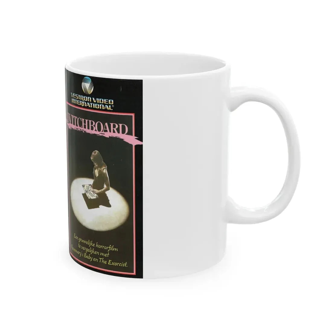 WITCHBOARD 1 (VHS COVER) - White Coffee Mug - Go Mug Yourself