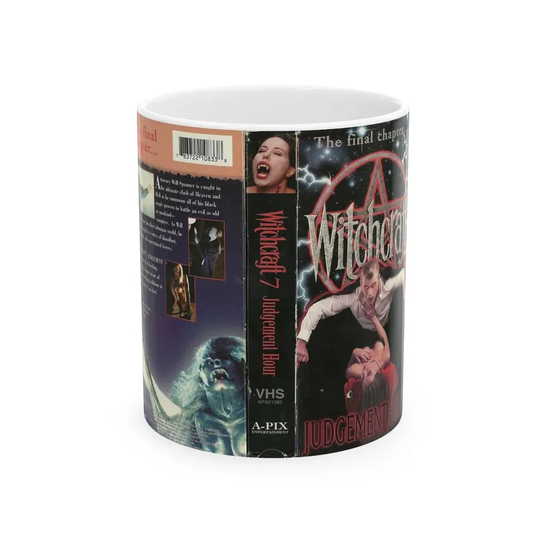 WITCHCRAFT 7 JUDGEMENT HOUR (VHS COVER) - White Coffee Mug 11oz - Go Mug Yourself