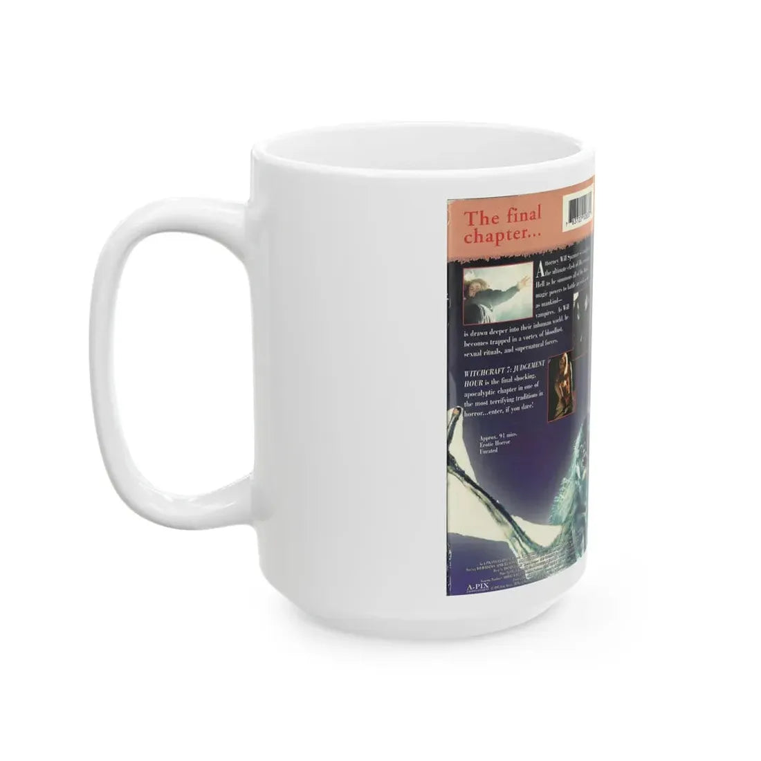 WITCHCRAFT 7 JUDGEMENT HOUR (VHS COVER) - White Coffee Mug - Go Mug Yourself