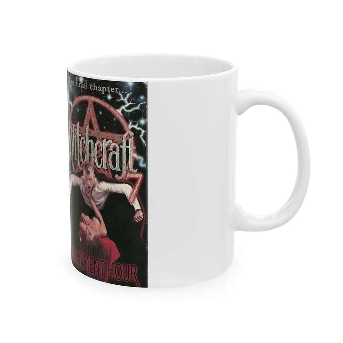 WITCHCRAFT 7 JUDGEMENT HOUR (VHS COVER) - White Coffee Mug - Go Mug Yourself