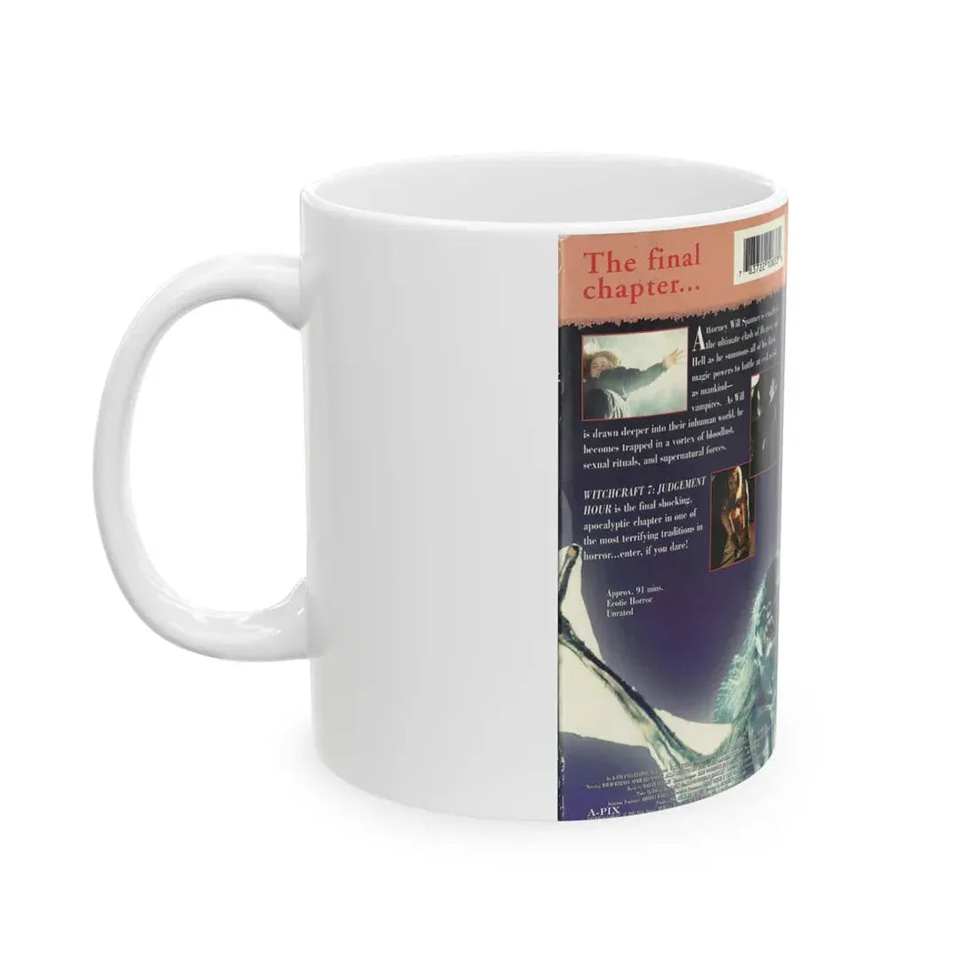 WITCHCRAFT 7 JUDGEMENT HOUR (VHS COVER) - White Coffee Mug - Go Mug Yourself