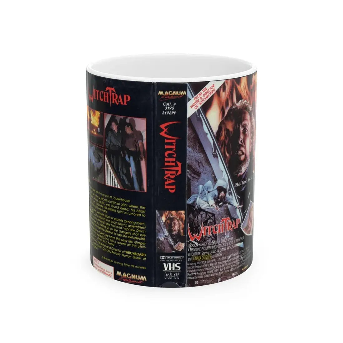 WITCHTRAP (VHS COVER) - White Coffee Mug 11oz - Go Mug Yourself