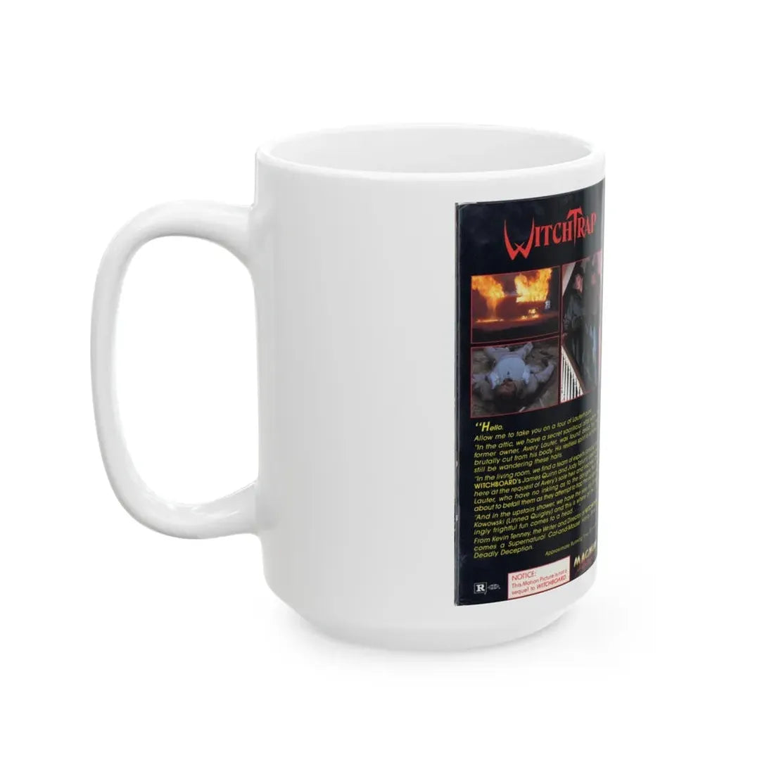 WITCHTRAP (VHS COVER) - White Coffee Mug - Go Mug Yourself