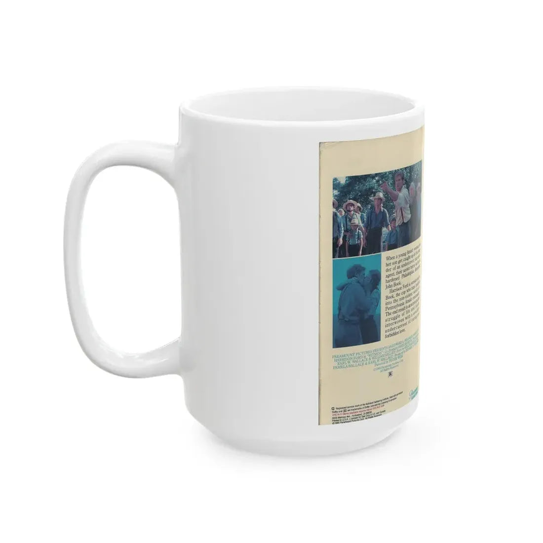 WITNESS HARRISON FORD (VHS COVER) - White Coffee Mug - Go Mug Yourself