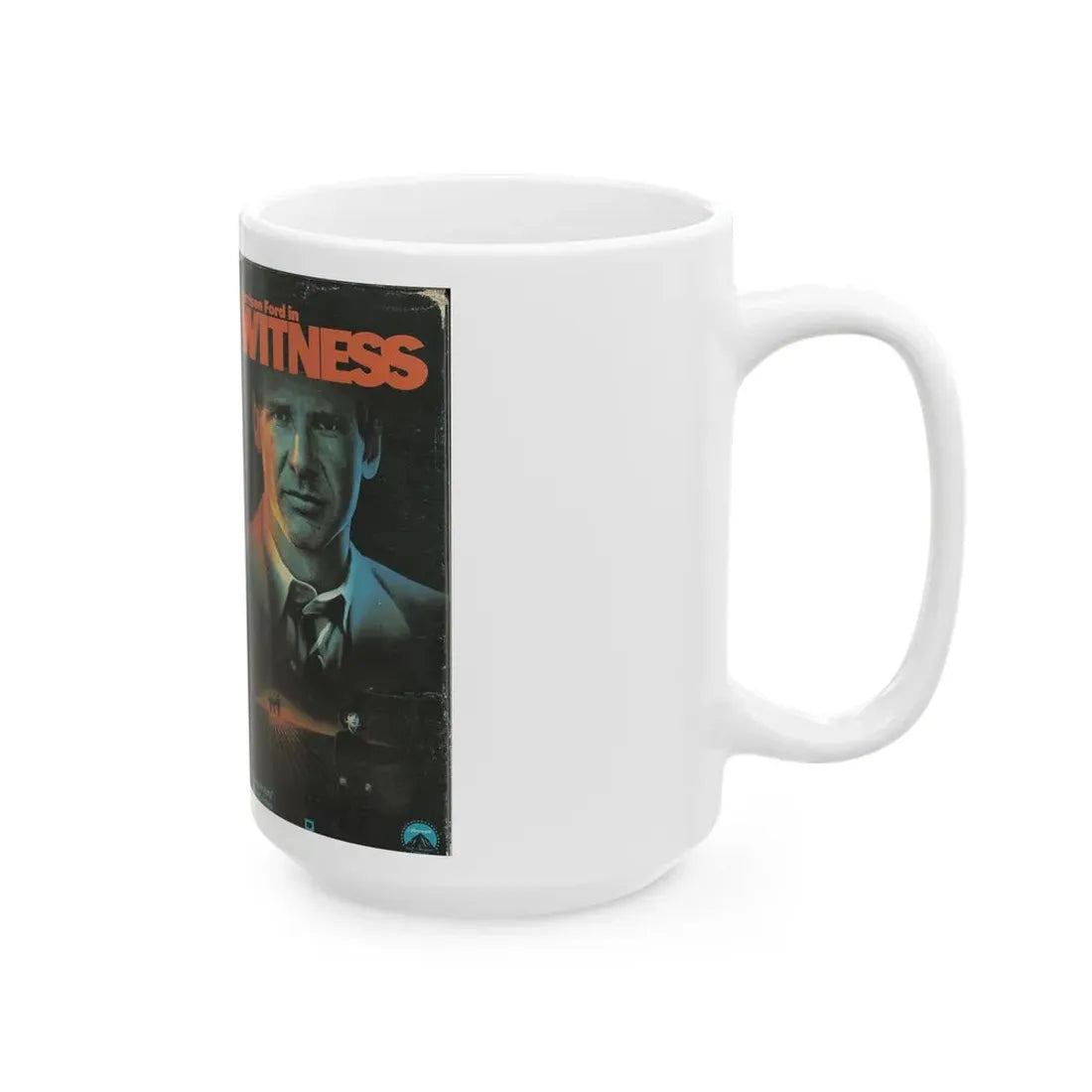 WITNESS HARRISON FORD (VHS COVER) - White Coffee Mug - Go Mug Yourself