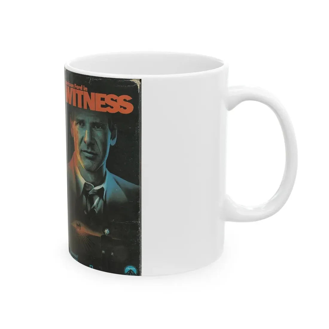 WITNESS HARRISON FORD (VHS COVER) - White Coffee Mug - Go Mug Yourself
