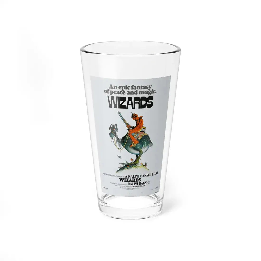 WIZARDS 1977 Movie Poster - Pint Glass 16oz 16oz - Go Mug Yourself