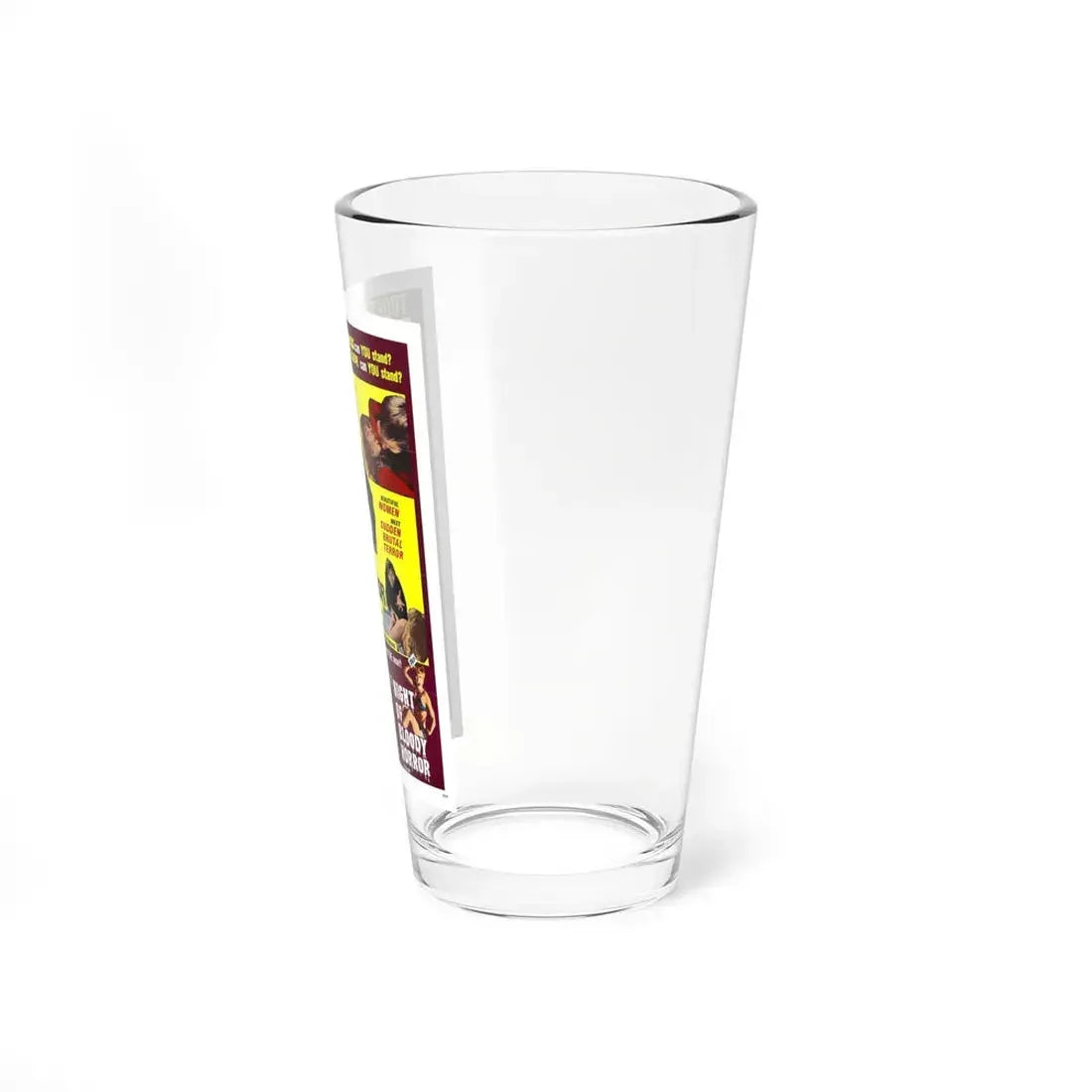 WOMEN AND BLOODY TERROR + NIGHT OF BLOODY HORROR 1970 Movie Poster - Pint Glass 16oz - Go Mug Yourself