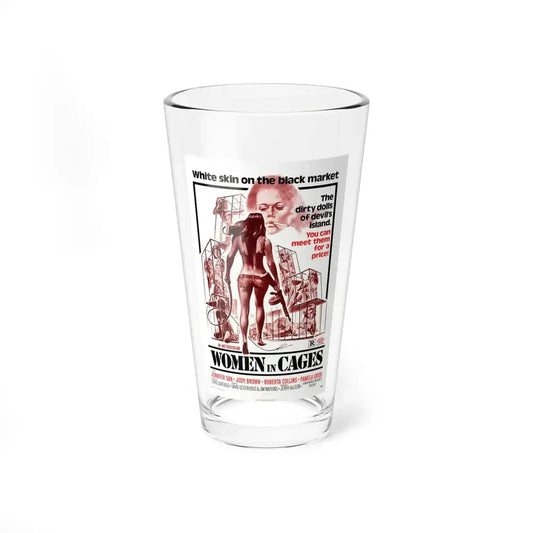 WOMEN IN CAGES 1971 Movie Poster - Pint Glass 16oz 16oz - Go Mug Yourself
