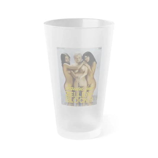 WOMEN IN CELL BLOCK 9 1978 Movie Poster - Frosted Pint Glass 16oz 16oz Frosted - Go Mug Yourself