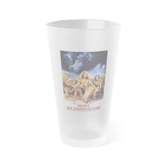 WOMEN IN FURY 1984 Movie Poster - Frosted Pint Glass 16oz Default Title - Go Mug Yourself