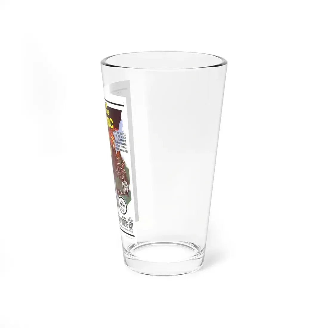 WOMEN OF THE PREHISTORIC PLANET 1966 Movie Poster - Pint Glass 16oz - Go Mug Yourself