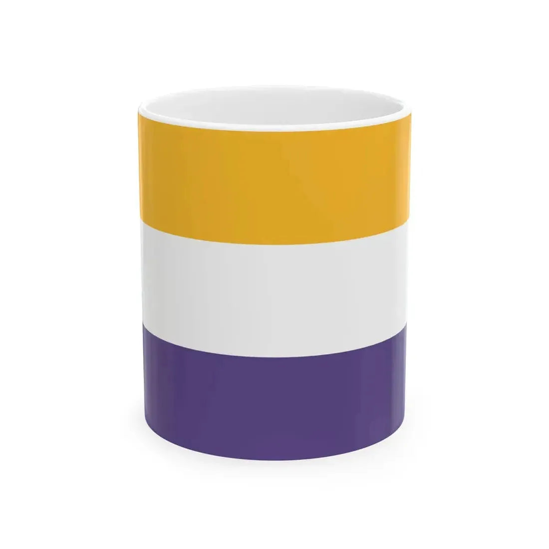 Womens Suffrage Flag United States (United States) White Coffee Mug 11oz - Go Mug Yourself