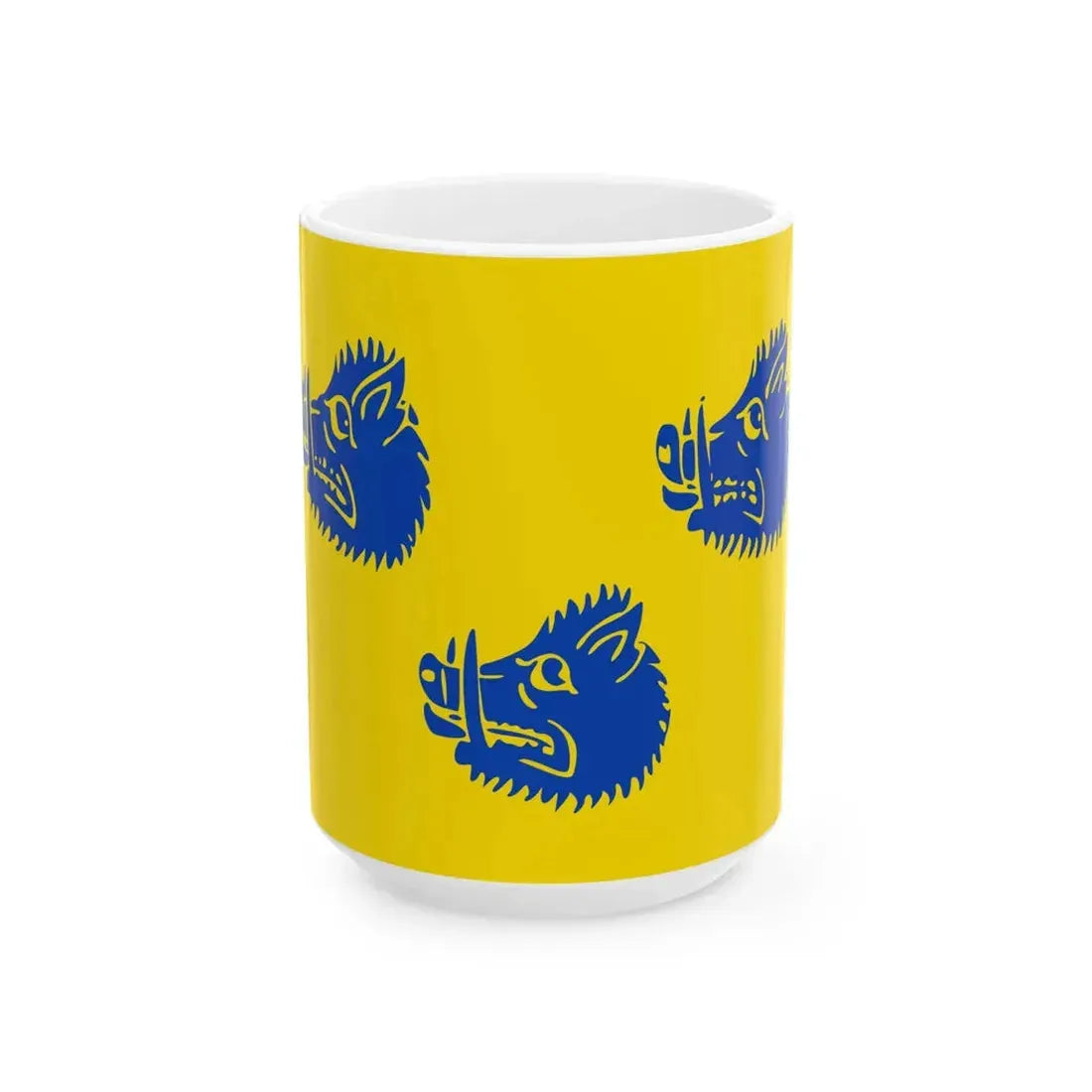 Wommelgem vlag (Belgium) White Coffee Mug 15oz - Go Mug Yourself