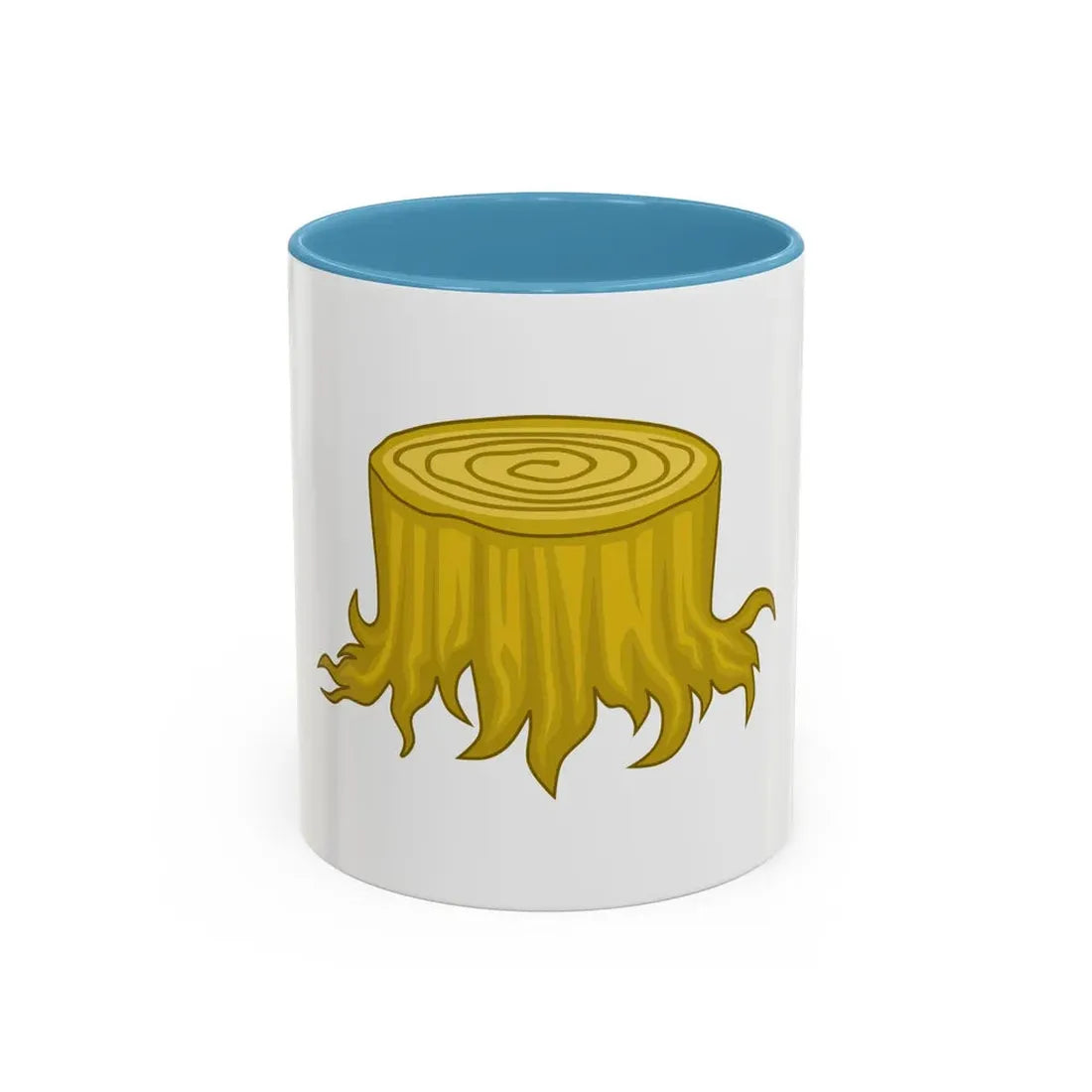 Wood Stock Badge of Edward III - Accent Coffee Mug 11oz Light Blue - Go Mug Yourself