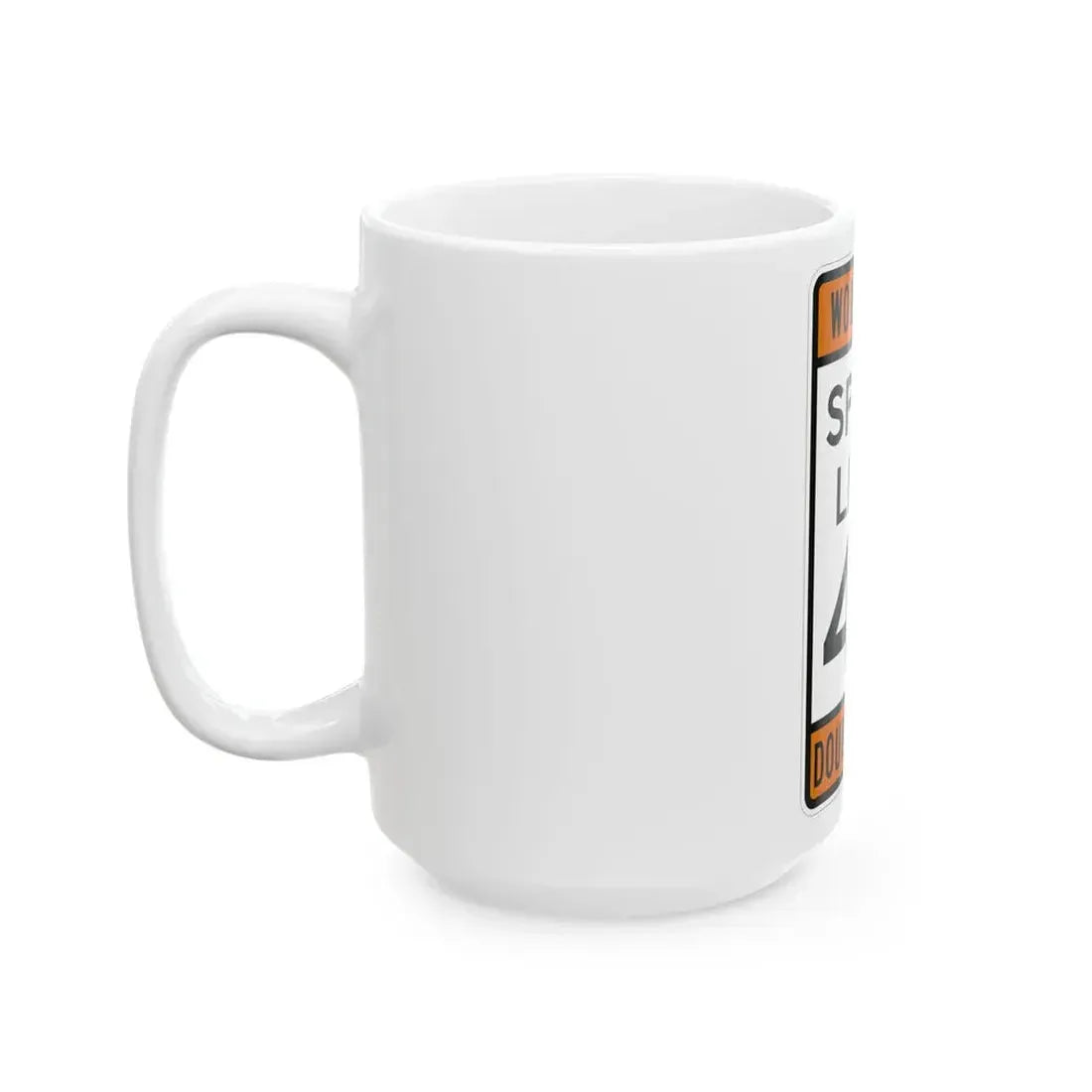 WORK ZONE SPEED LIMIT MUTCD-AK R2-100 (Alaska) (Road Sign) White Coffee Mug - Go Mug Yourself