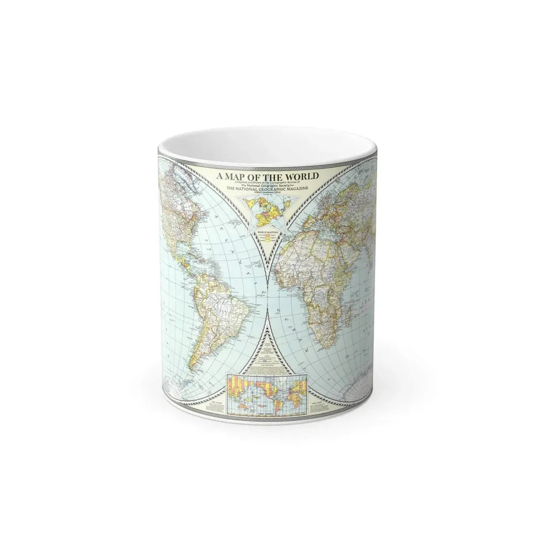 World Map (1941) (Map) Color Changing Mug 11oz - Go Mug Yourself