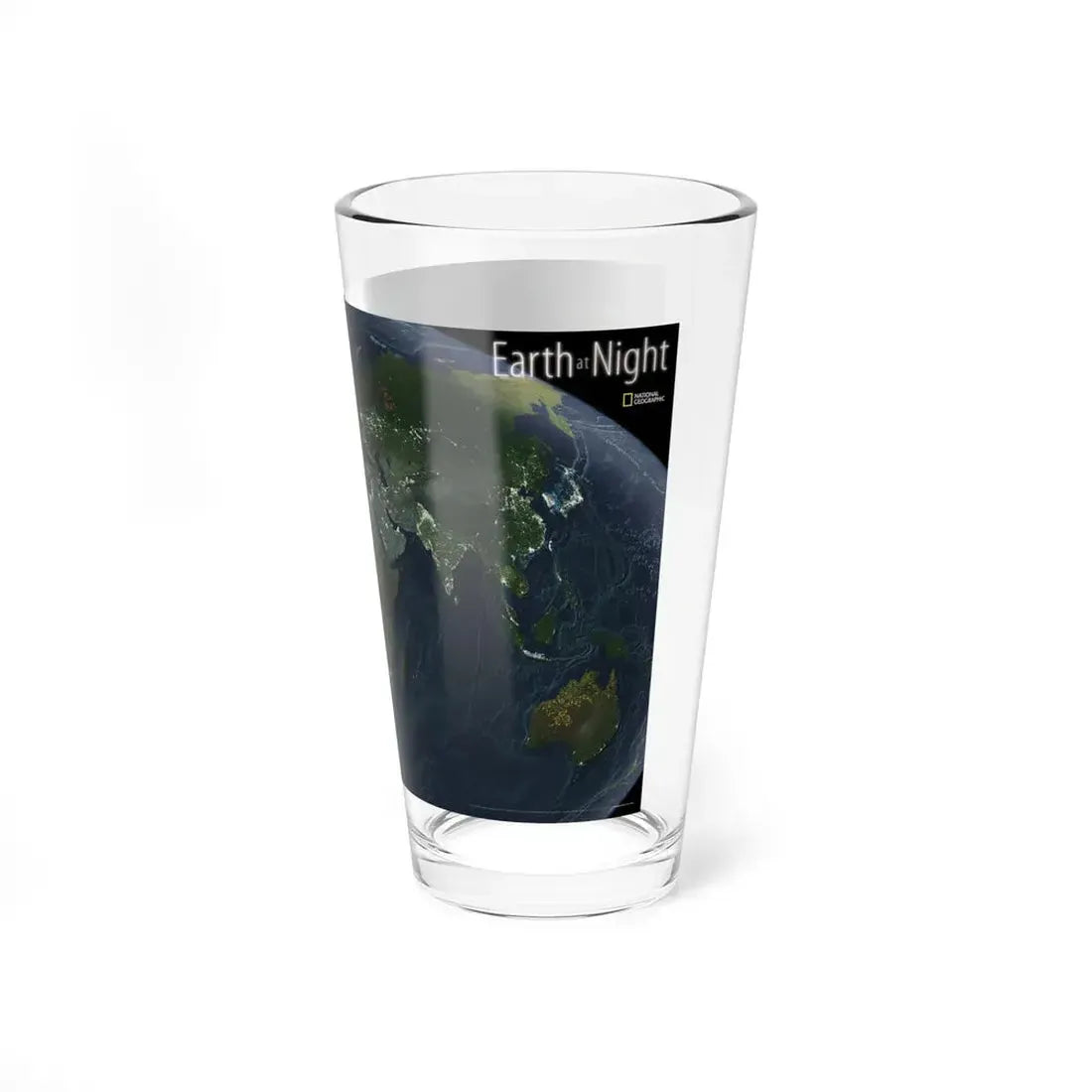 World Map - Earth at Night (2004) (Map) Pint Glass 16oz - Go Mug Yourself