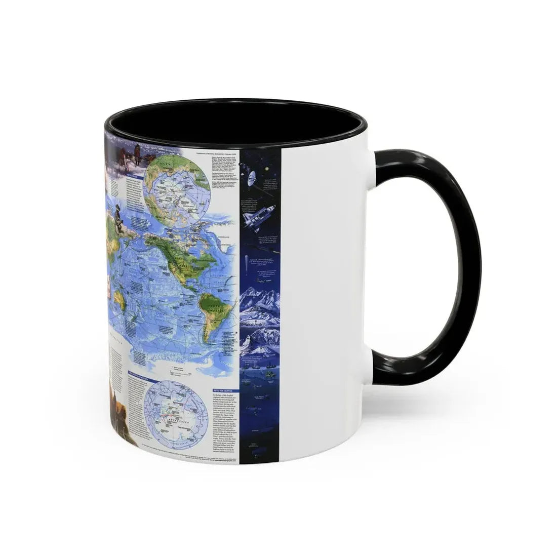 World Map - Exploration (1998) (Map) Accent Coffee Mug - Go Mug Yourself