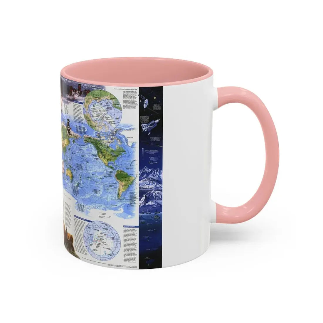World Map - Exploration (1998) (Map) Accent Coffee Mug - Go Mug Yourself