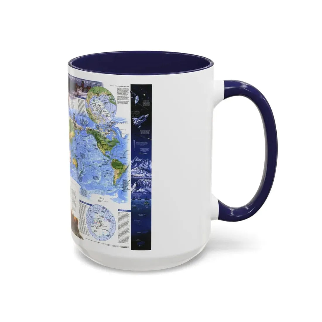 World Map - Exploration (1998) (Map) Accent Coffee Mug - Go Mug Yourself