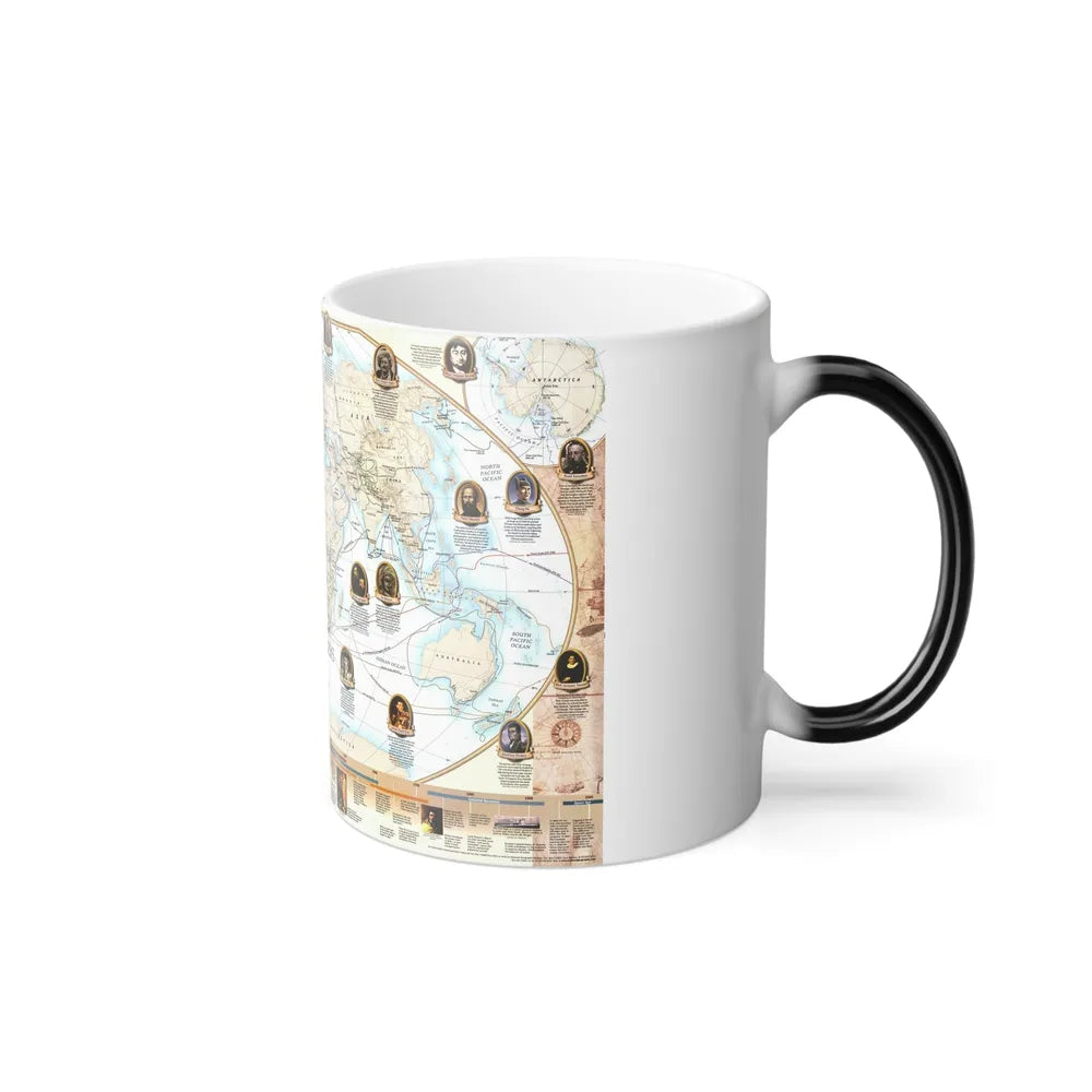 World Map - Explorers (1998) (Map) Color Changing Mug 11oz-Go Mug Yourself