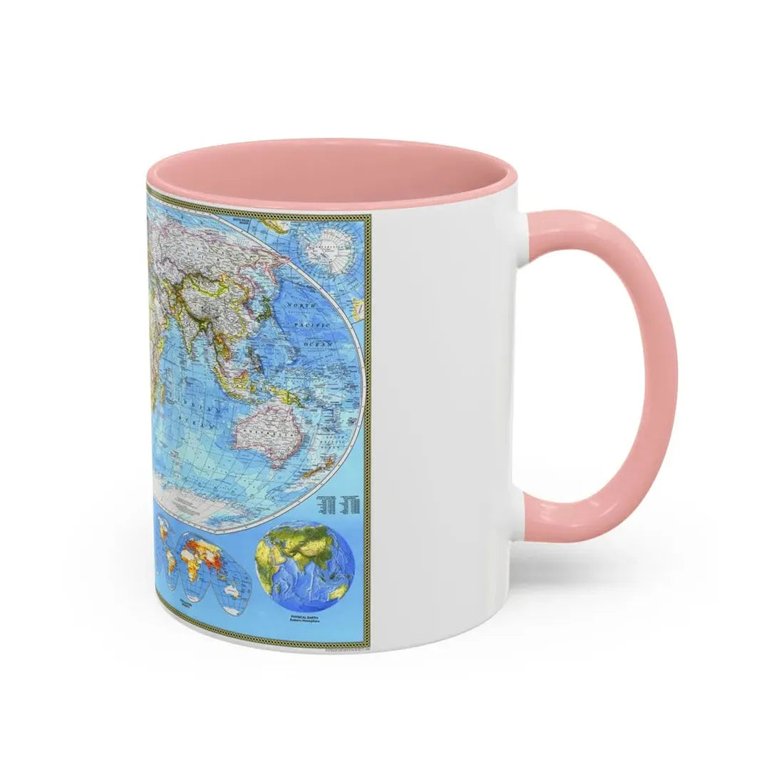 World Map - Political (1994) (Map) Accent Coffee Mug - Go Mug Yourself