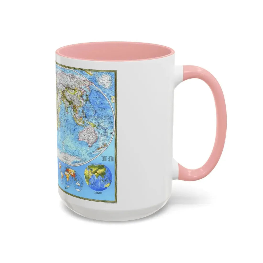 World Map - Political (1994) (Map) Accent Coffee Mug - Go Mug Yourself