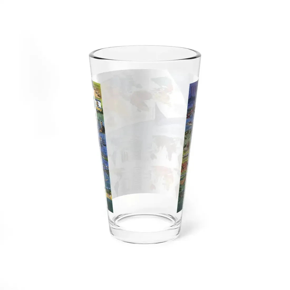 World Map - Population (1998) (Map) Pint Glass 16oz - Go Mug Yourself
