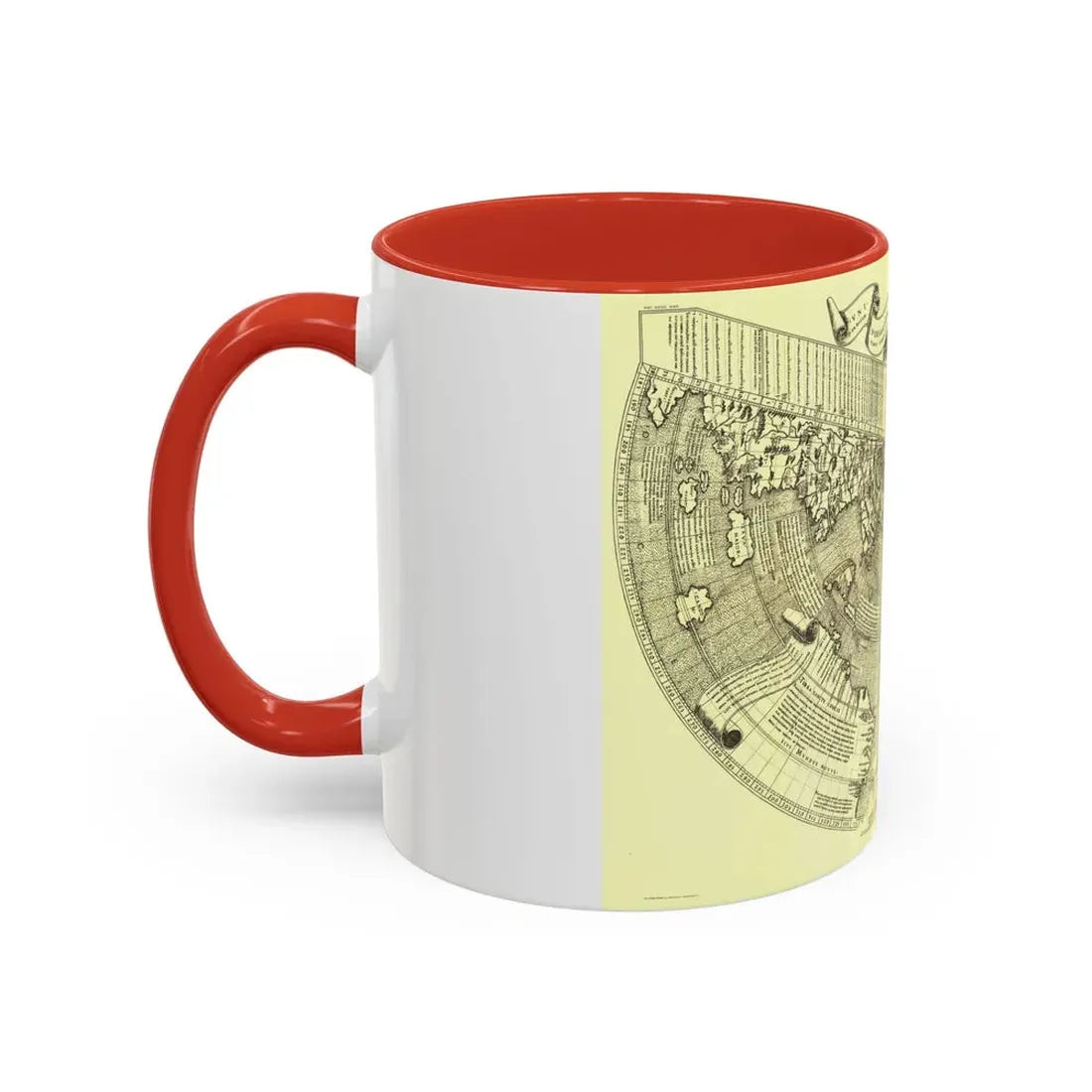 World Map - Ruysch (1508) (Map) Accent Coffee Mug - Go Mug Yourself