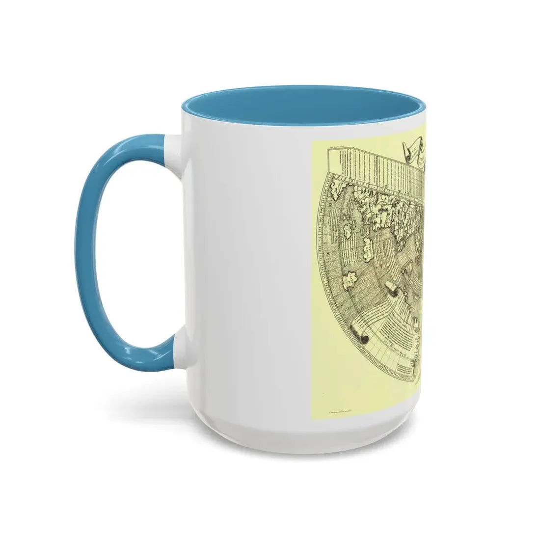 World Map - Ruysch (1508) (Map) Accent Coffee Mug - Go Mug Yourself