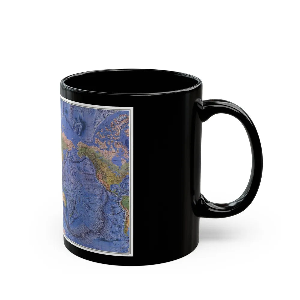 World Ocean Floor (1981) (Map) Black Coffee Mug-Go Mug Yourself