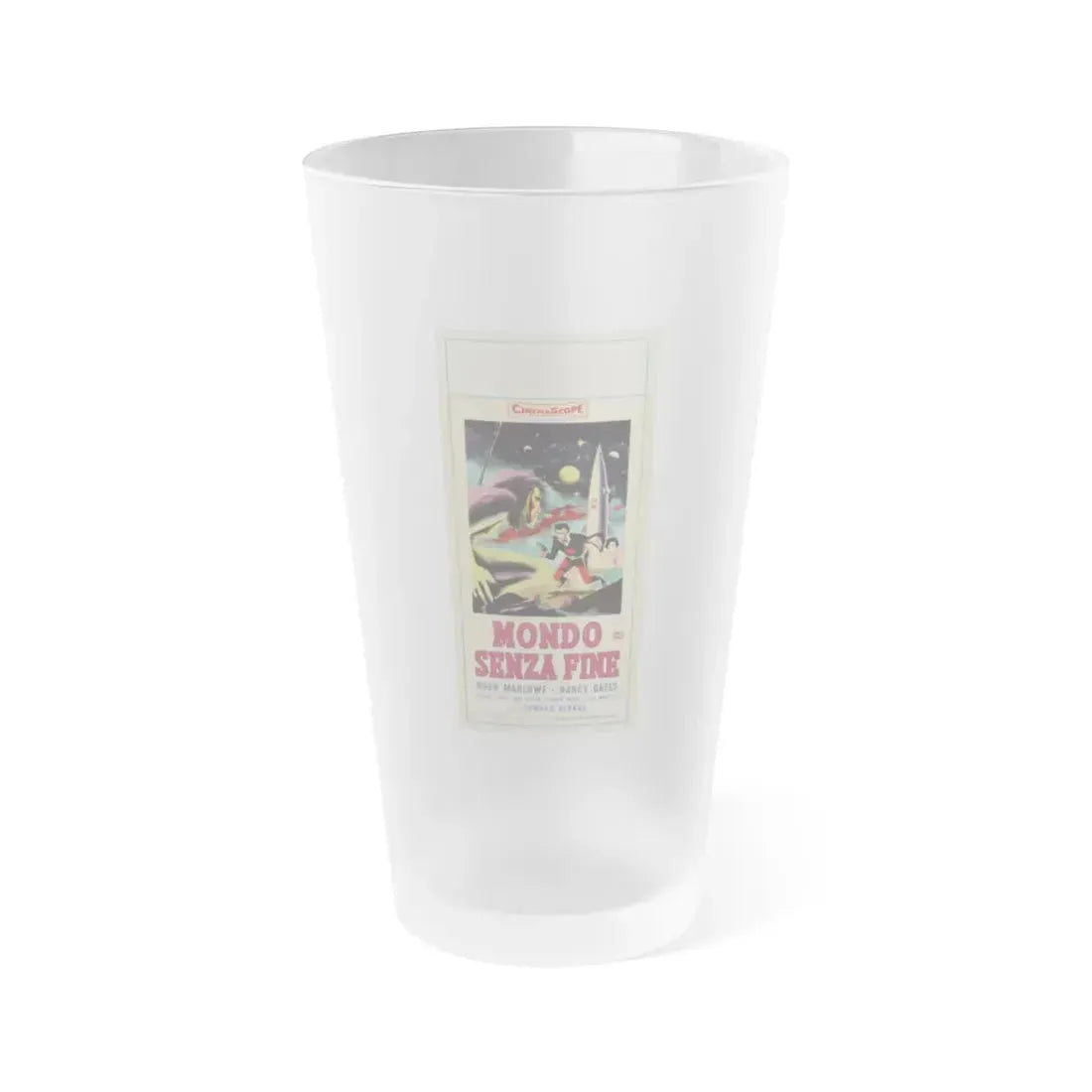 WORLD WITHOUT END (ITALIAN) 1956 Movie Poster - Frosted Pint Glass 16oz 16oz Frosted - Go Mug Yourself