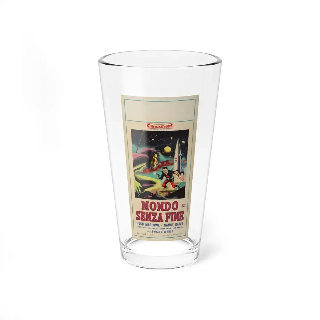 WORLD WITHOUT END (ITALIAN) 1956 Movie Poster - Pint Glass 16oz 16oz - Go Mug Yourself