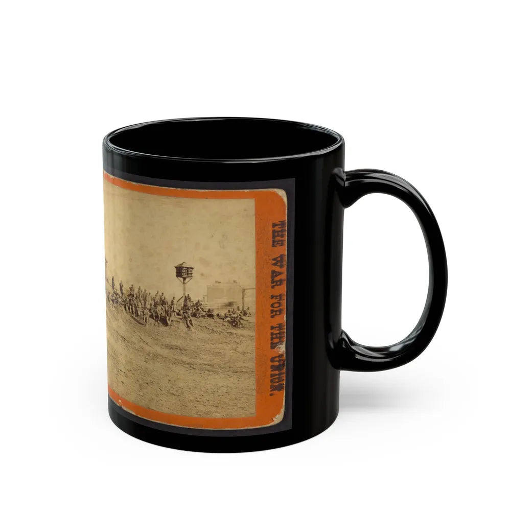 Wounded Colored Soldiers At Aikens Landing (U.S. Civil War) Black Coffee Mug-Go Mug Yourself