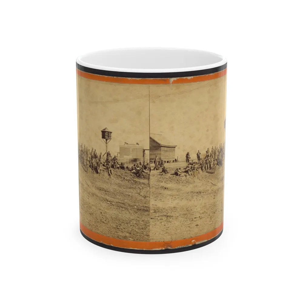 Wounded Colored Soldiers At Aikens Landing (U.S. Civil War) White Coffee Mug-11oz-Go Mug Yourself