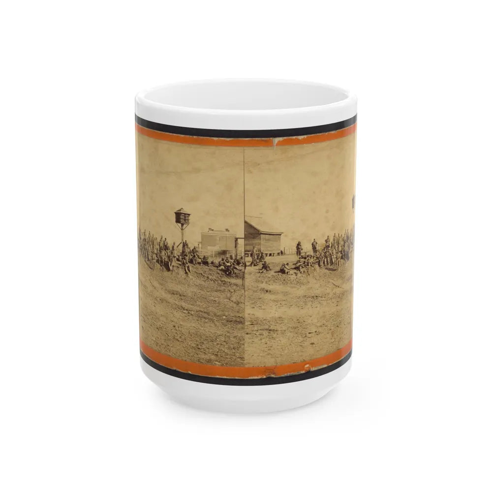 Wounded Colored Soldiers At Aikens Landing (U.S. Civil War) White Coffee Mug-15oz-Go Mug Yourself