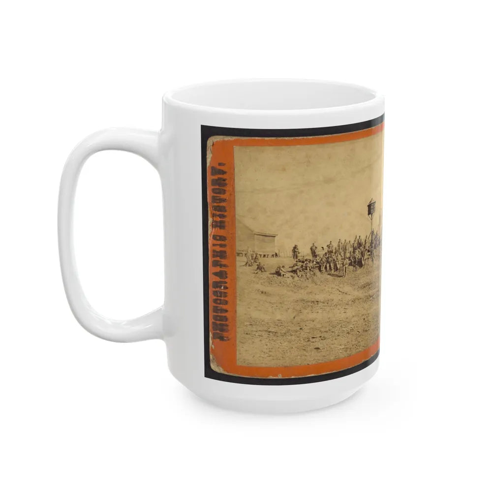 Wounded Colored Soldiers At Aikens Landing (U.S. Civil War) White Coffee Mug-Go Mug Yourself
